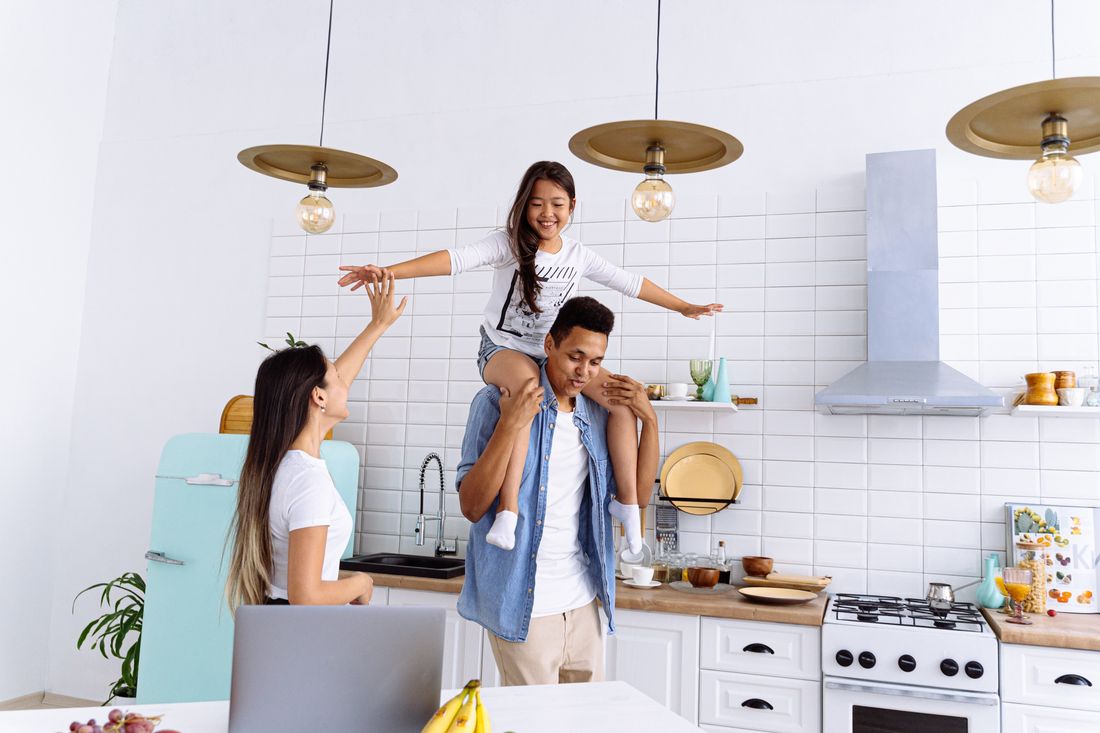 Happy family home
